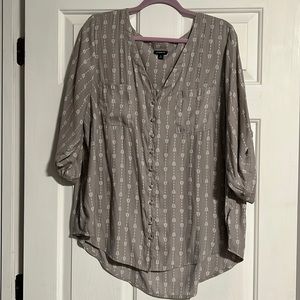 Torrid size 3 Blouse 3/4 sleeve